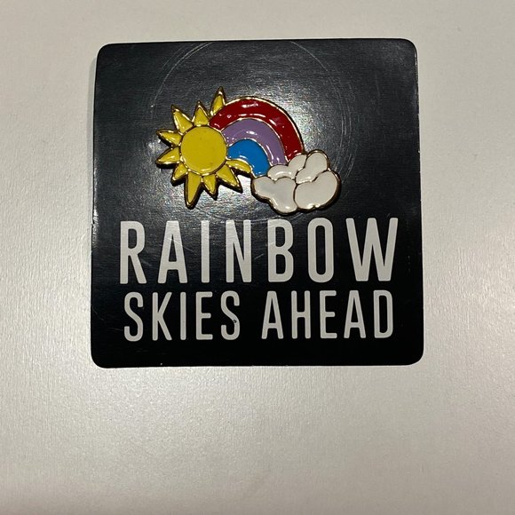 Rainbow Skies Ahead Pin - Picture 1 of 1
